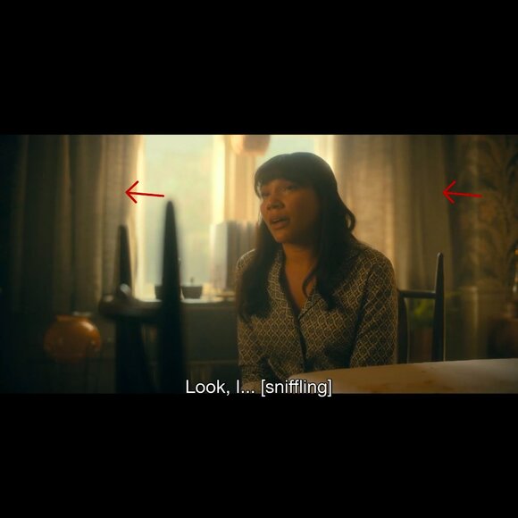 🎬✨Tv Show “UMBRELLA ACADEMY ” - (Set of x2) Custom Drapes -Ray Chestnut Alison - Picture 2 of 15